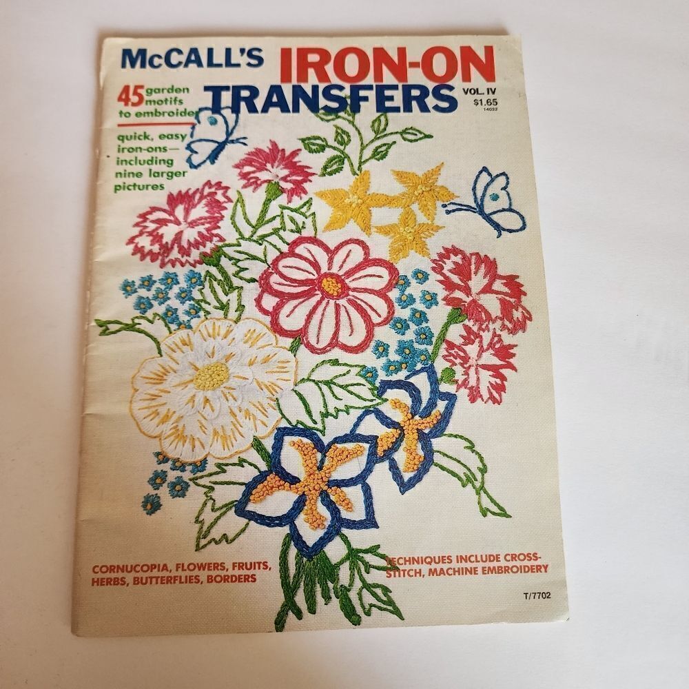 McCall's Vintage Iron-On Transfers Book 1977